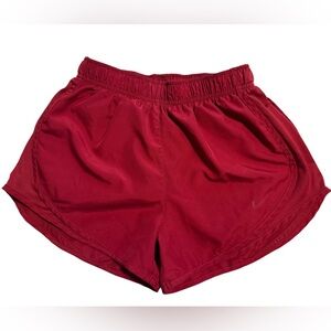 Nike Red Athletic Shorts Lightweight Performance